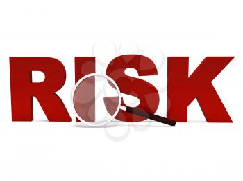 Risk Word Showing Unstable Hazard Or Risky