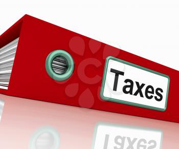 Taxes File Containing Taxation Reports And Documents