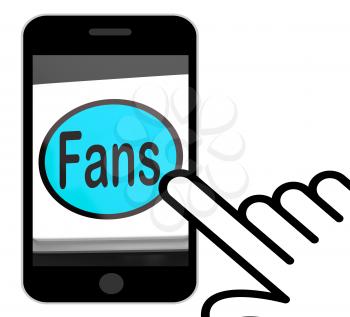 Fans Button Displaying Follower Or Internet Fan