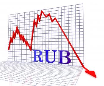 Rub Graph Negative Meaning Forex Down 3d Rendering