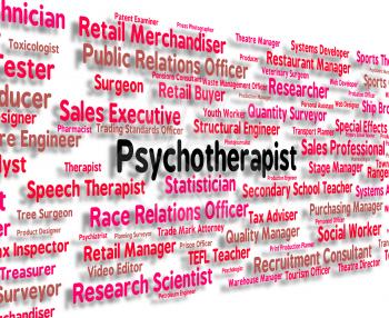 Psychotherapist Job Representing Nervous Breakdown And Hire
