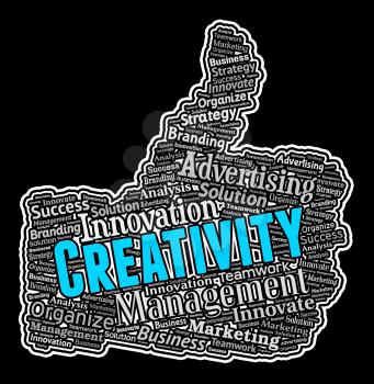 Creativity Thumbs Up Meaning Innovative Creation And Ideas