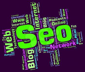 Seo Word Showing Optimization Optimize And Wordcloud 