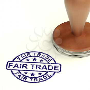 Fair Trade Stamp Shows Ethical Produce