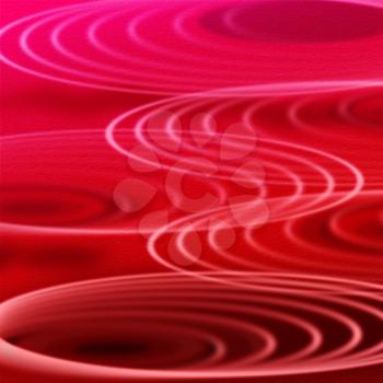 Red Rippling Background Meaning Curvy Lines And Round 
