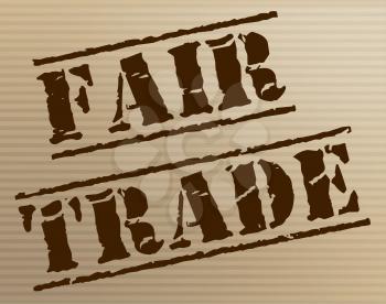 Fair Trade Representing Stamp Producer And Fairtrade