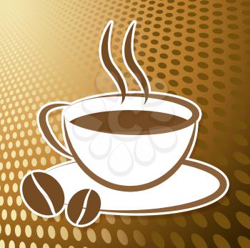 Coffee Cup Icon Meaning Symbol Cafe And Beverage