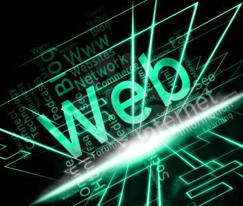 Web Word Meaning Internet Network And Websites
