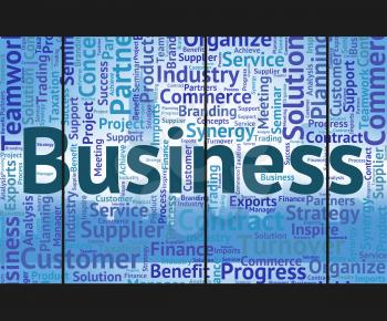 Business Word Meaning Text Commerce And Trade