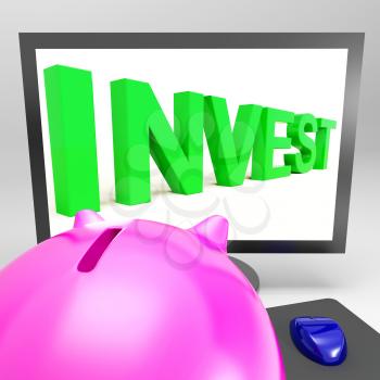 Invest Screen Showing Growing Stocks For Investor