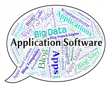 Application Software Representing Applications Word And Programming