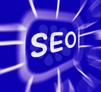 SEO Diagram Displaying Optimized For Search Engines