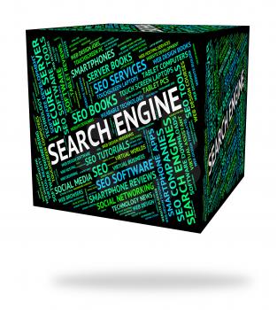 Search Engine Showing Gathering Data And Searching