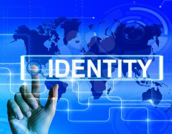 Identity Map Displaying Worldwide or International Identification or Brand