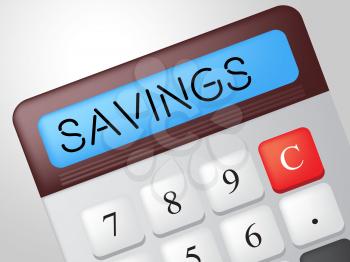 Savings Calculator Representing Wealthy Save And Capital