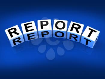 Report Blocks Representing Reported Information or Articles