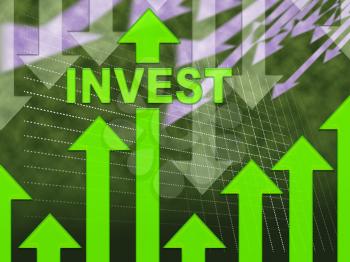 Invest Graph Showing Return On Investment And Investments