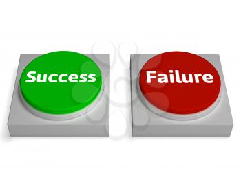 Success Failure Buttons Showing Successing Or Failing