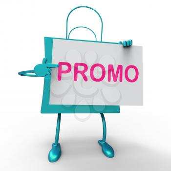 Promo Bag Showing Discount Reduction Or Save