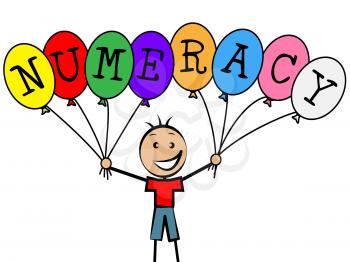Numeracy Balloons Meaning Child Youngsters And Boy