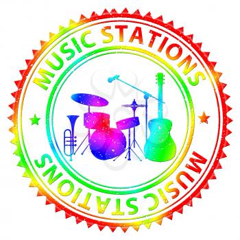 Music Stations Meaning Audio Broadcasting And Internet