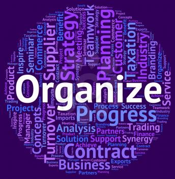 Organize Word Showing Structured Words And Wordcloud