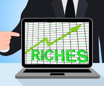 Riches Chart Graph Displaying Increase Cash Wealth Revenue