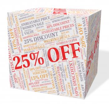 Twenty Five Percent Meaning Sales Cheap And Promotion