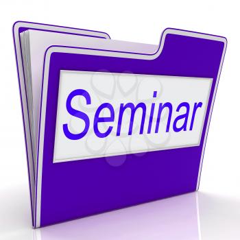 File Seminar Indicating Presentation Business And Forums