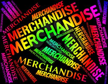 Merchandise Word Representing Buy Shopping And Wares