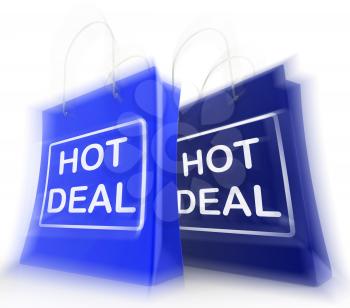 Hot Deal Shopping Bags Showing Shopping Discounts and Bargains