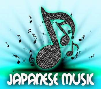 Japanese Music Showing Sound Tracks And Songs