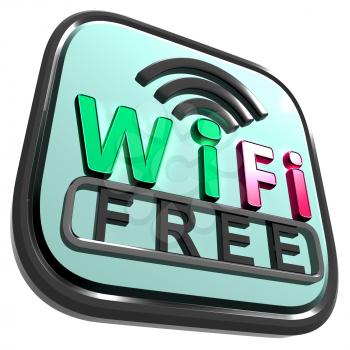 Wifi Free Internet Showing Wireless Connecting Service