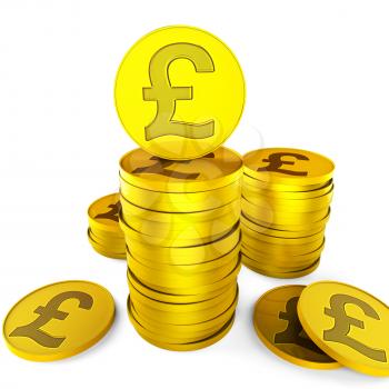 Pound Savings Representing British Pounds And Save