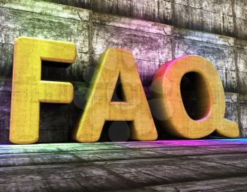 Faq Online Indicating World Wide Web And Info Internet