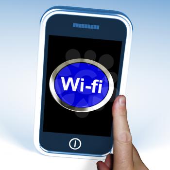 Wifi Button On Mobile Showing Hotspot Or Internet Connection