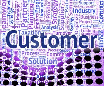 Customer Word Indicating Patronage Wordcloud And Client