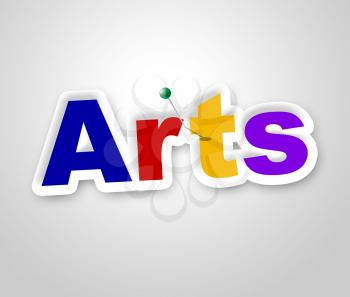 Arts Sign Representing Designing Design And Drawing