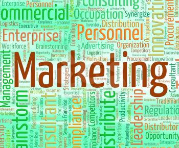Marketing Word Meaning Wordclouds Selling And Markets