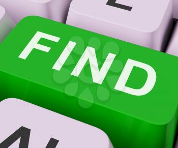 Find Key Showing Search Discovery Or Looking Online