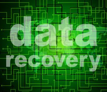 Data Recovery Indicating Getting Back And Retrieve