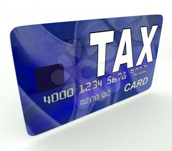 Tax On Credit Debit Card Showing Taxes Return IRS