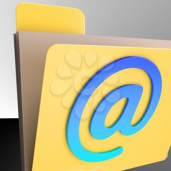 Email Folder Showing Online Mailing Inbox File