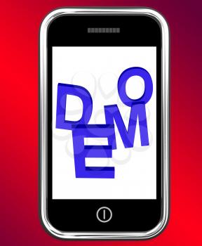 Demo On Phone Showing Development Or Beta Version