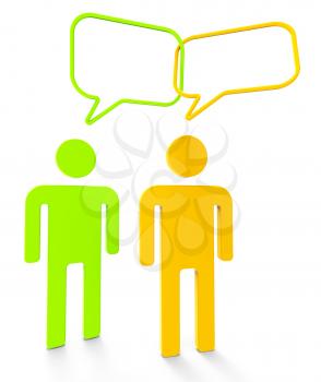People Communicating Representing Persons Debate And Communicate