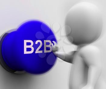 B2B Pressed Showing Corporate Partnership And Relations