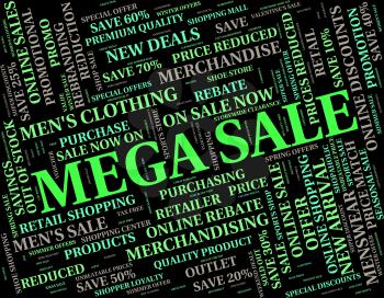 Mega Sale Meaning Offers Large And Offer