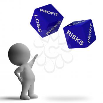 Profit And Loss Dice Showing Returns For Business