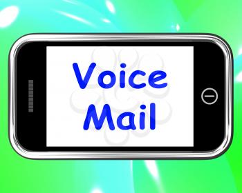 Voice Mail On Phone Showing Talk To Leave Message