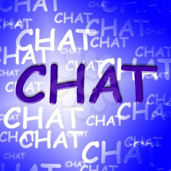 Chat Words Indicating Telephone Messenger And Chatting